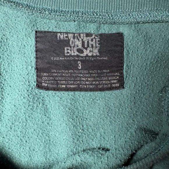 torrid Teal New Kids on the Block Pullover Sweatshirt - Picture 2 of 5